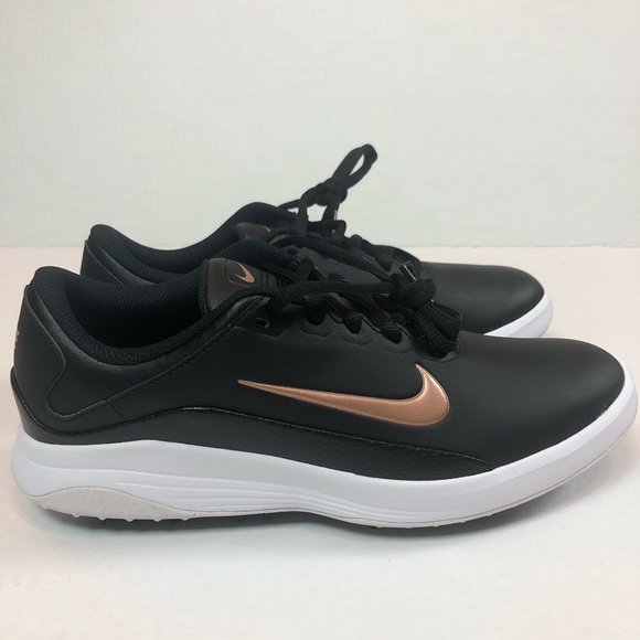 Nike Vapor Golf Shoes Black/White/Bronze - Picture 2 of 8